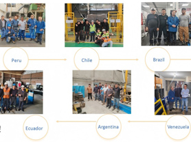 Поддержка и сервисное обслуживание динамических балансировочных станков JP по всему миру